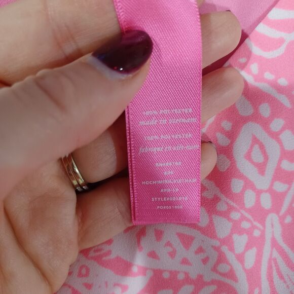 Lilly Pulitzer Lileeze Dusk Cami Reversible Tank Top Havana Pink Size XS - Picture 6 of 6